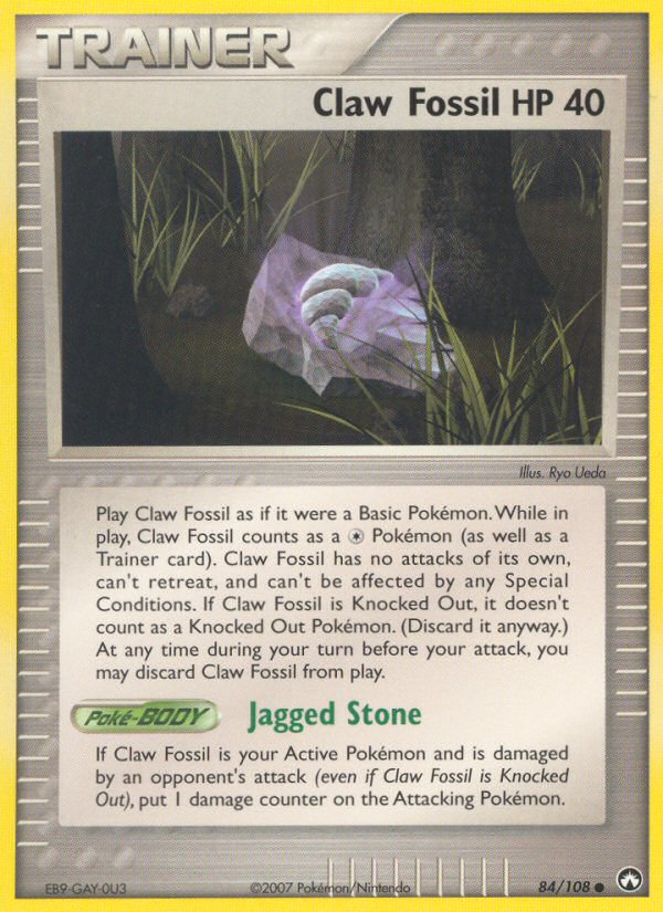 Claw Fossil (84/108) [EX: Power Keepers] | L.A. Mood Comics and Games