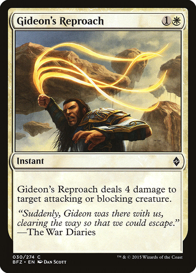 Gideon's Reproach [Battle for Zendikar] | L.A. Mood Comics and Games