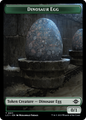 Dinosaur Egg // Dinosaur (0010) Double-Sided Token [The Lost Caverns of Ixalan Tokens] | L.A. Mood Comics and Games