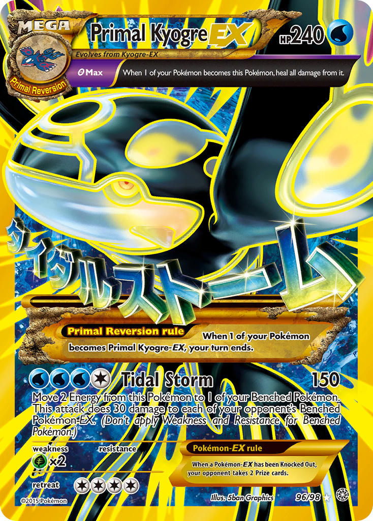 Primal Kyogre EX (96/98) [XY: Ancient Origins] | L.A. Mood Comics and Games