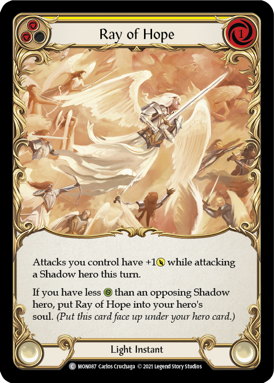 Ray of Hope [MON087-RF] (Monarch)  1st Edition Rainbow Foil | L.A. Mood Comics and Games