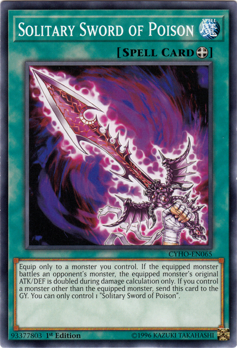 Solitary Sword of Poison [CYHO-EN065] Common | L.A. Mood Comics and Games