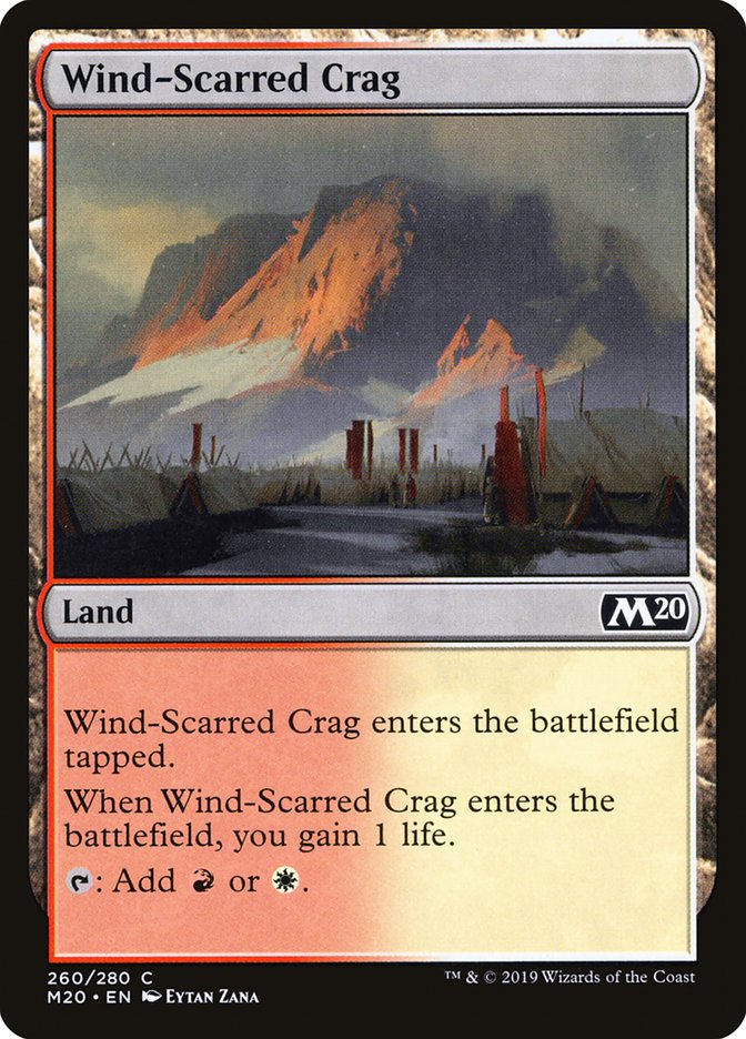 Wind-Scarred Crag [Core Set 2020] | L.A. Mood Comics and Games