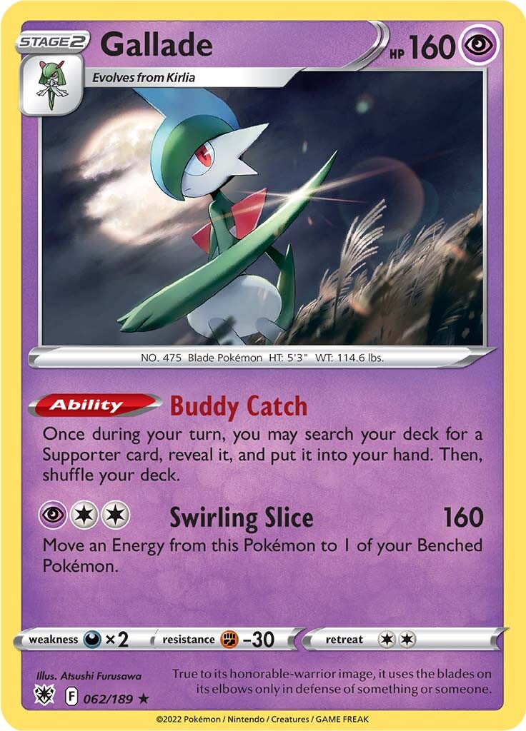 Gallade (062/189) [Sword & Shield: Astral Radiance] | L.A. Mood Comics and Games