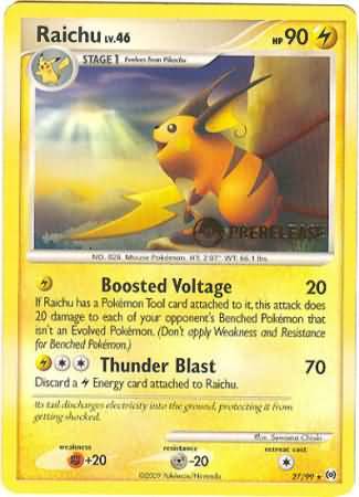 Raichu (27/99) (Prerelease Promo) [Nintendo: Black Star Promos] | L.A. Mood Comics and Games