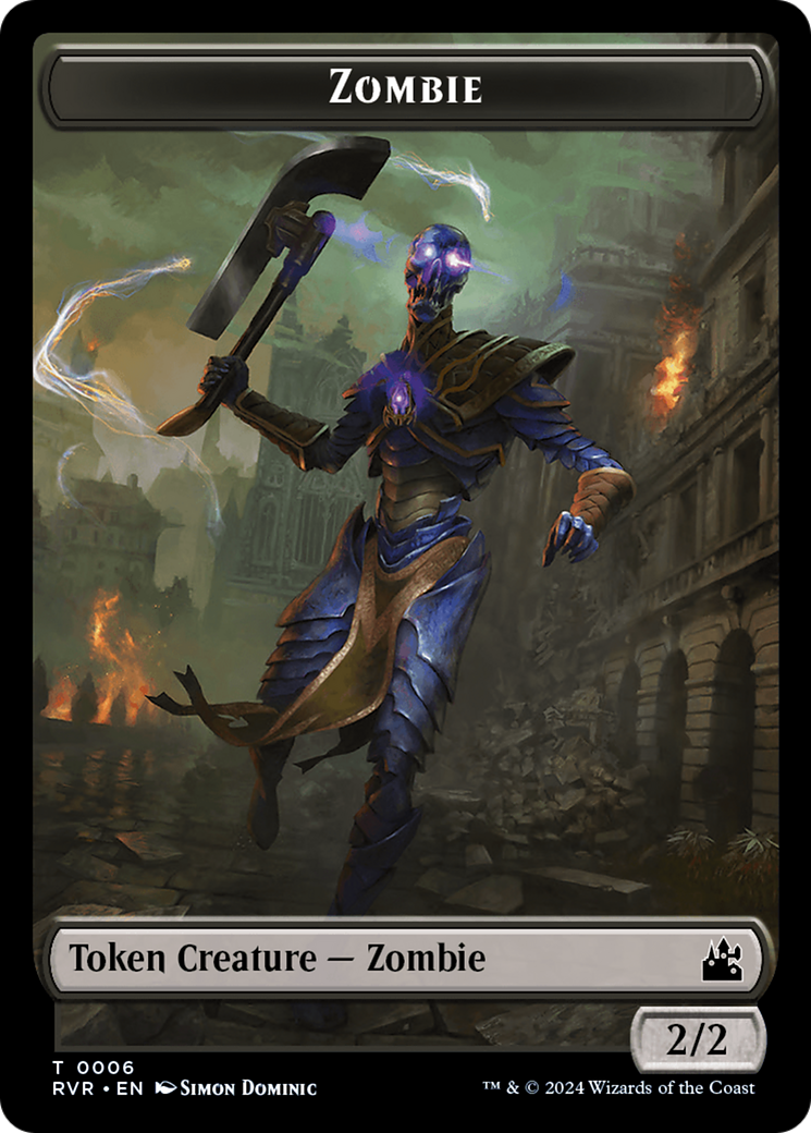 Goblin (0008) // Zombie Double-Sided Token [Ravnica Remastered Tokens] | L.A. Mood Comics and Games