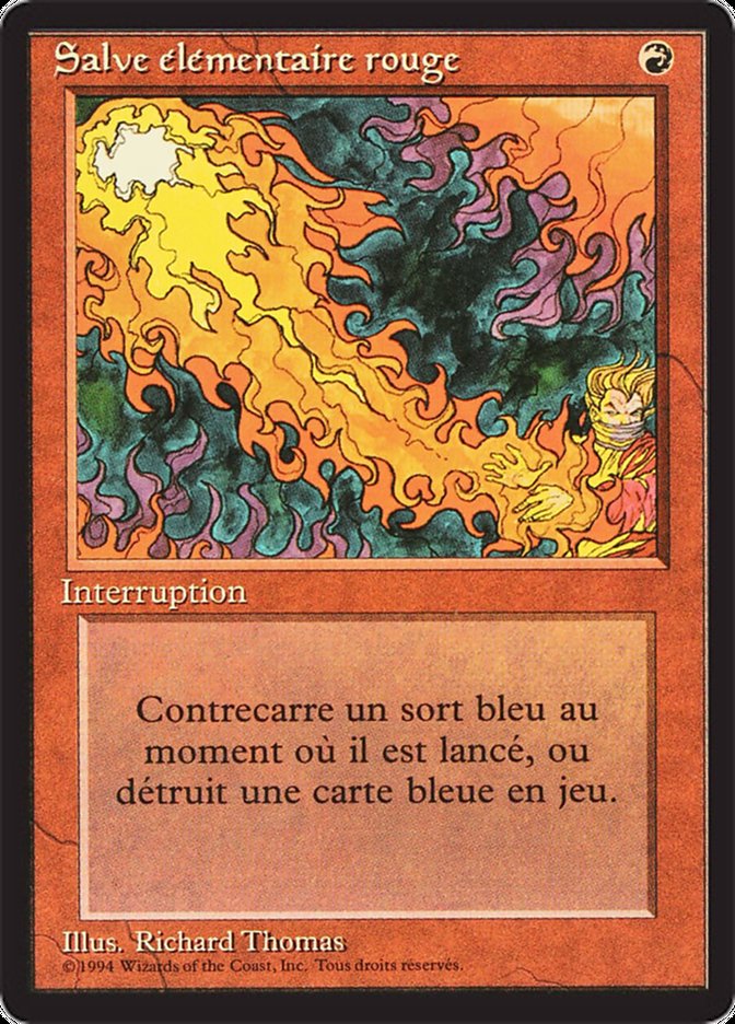 Red Elemental Blast [Foreign Black Border] | L.A. Mood Comics and Games