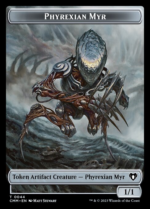 Eldrazi // Phyrexian Myr Double-Sided Token [Commander Masters Tokens] | L.A. Mood Comics and Games