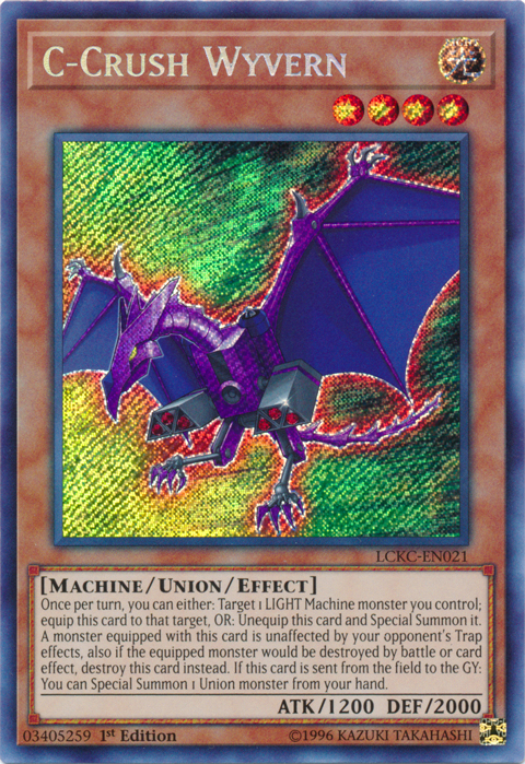 C-Crush Wyvern [LCKC-EN021] Secret Rare | L.A. Mood Comics and Games