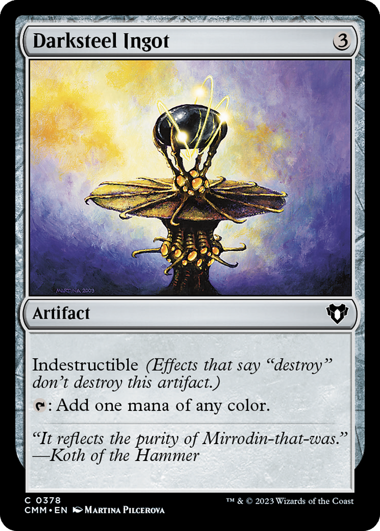 Darksteel Ingot [Commander Masters] | L.A. Mood Comics and Games