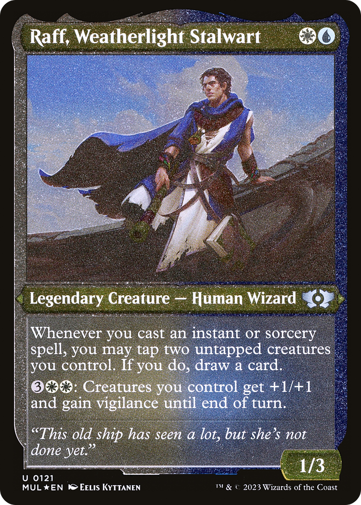 Raff, Weatherlight Stalwart (Foil Etched) [Multiverse Legends] | L.A. Mood Comics and Games