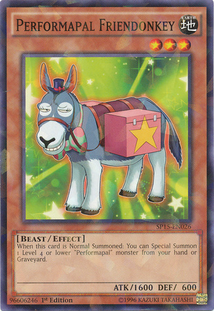 Performapal Friendonkey [SP15-EN026] Shatterfoil Rare | L.A. Mood Comics and Games