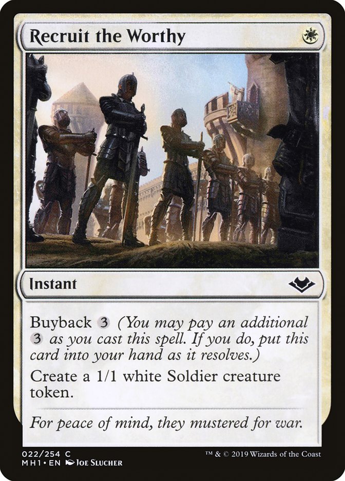 Recruit the Worthy [Modern Horizons] | L.A. Mood Comics and Games