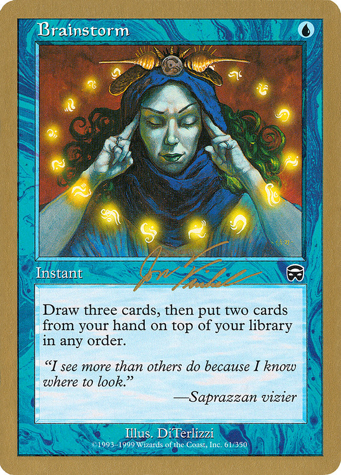 Brainstorm (Jon Finkel) [World Championship Decks 2000] | L.A. Mood Comics and Games