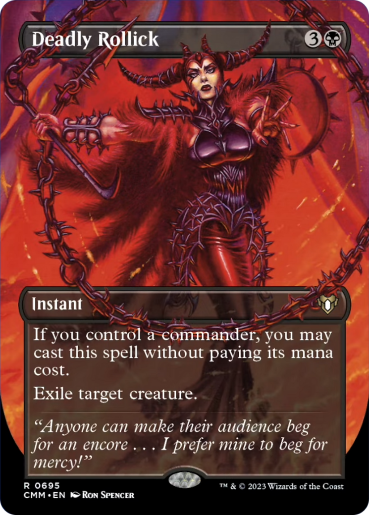 Deadly Rollick (Borderless Alternate Art) [Commander Masters] | L.A. Mood Comics and Games