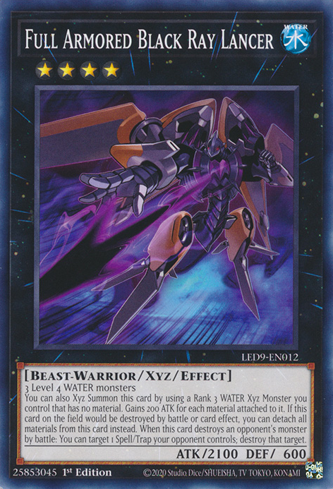 Full Armored Black Ray Lancer [LED9-EN012] Common | L.A. Mood Comics and Games