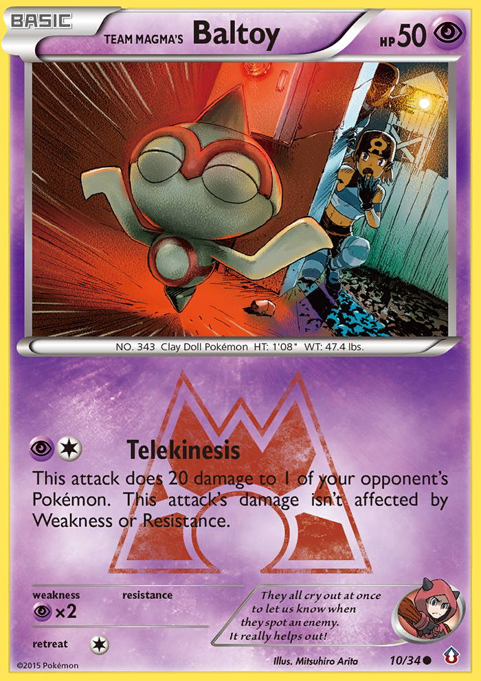 Team Magma's Baltoy (10/34) [XY: Double Crisis] | L.A. Mood Comics and Games