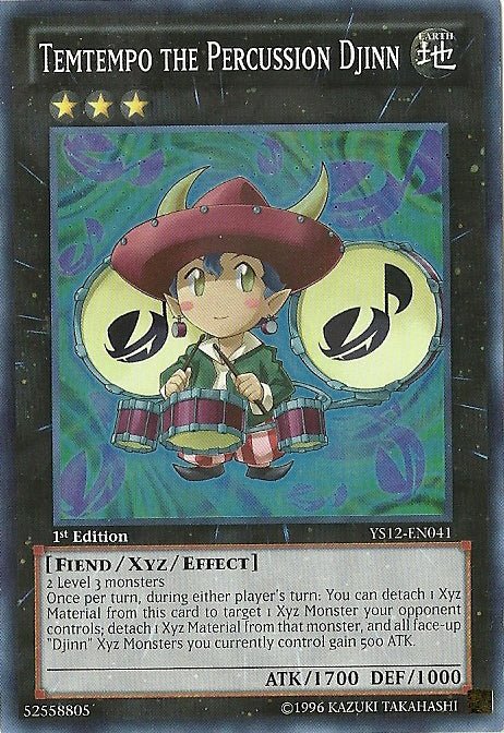 Temtempo the Percussion Djinn [YS12-EN041] Super Rare | L.A. Mood Comics and Games