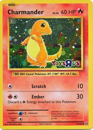 Charmander (9/108) (Toys R Us Promo) [XY: Evolutions] | L.A. Mood Comics and Games