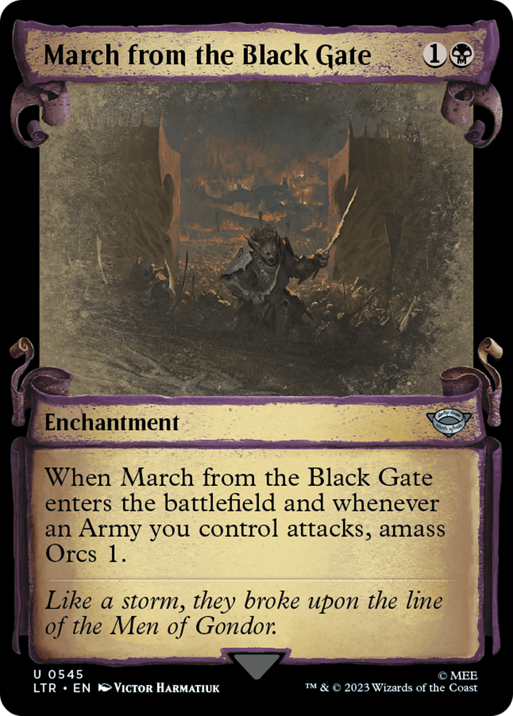 March from the Black Gate [The Lord of the Rings: Tales of Middle-Earth Showcase Scrolls] | L.A. Mood Comics and Games
