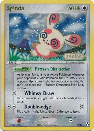 Spinda (26/92) (Stamped) [EX: Legend Maker] | L.A. Mood Comics and Games