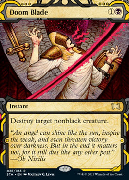 Doom Blade (Foil Etched) [Strixhaven: School of Mages Mystical Archive] | L.A. Mood Comics and Games