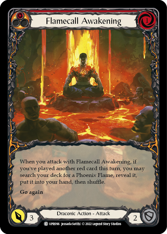 Flamecall Awakening (Extended Art) [UPR096] (Uprising)  Rainbow Foil | L.A. Mood Comics and Games