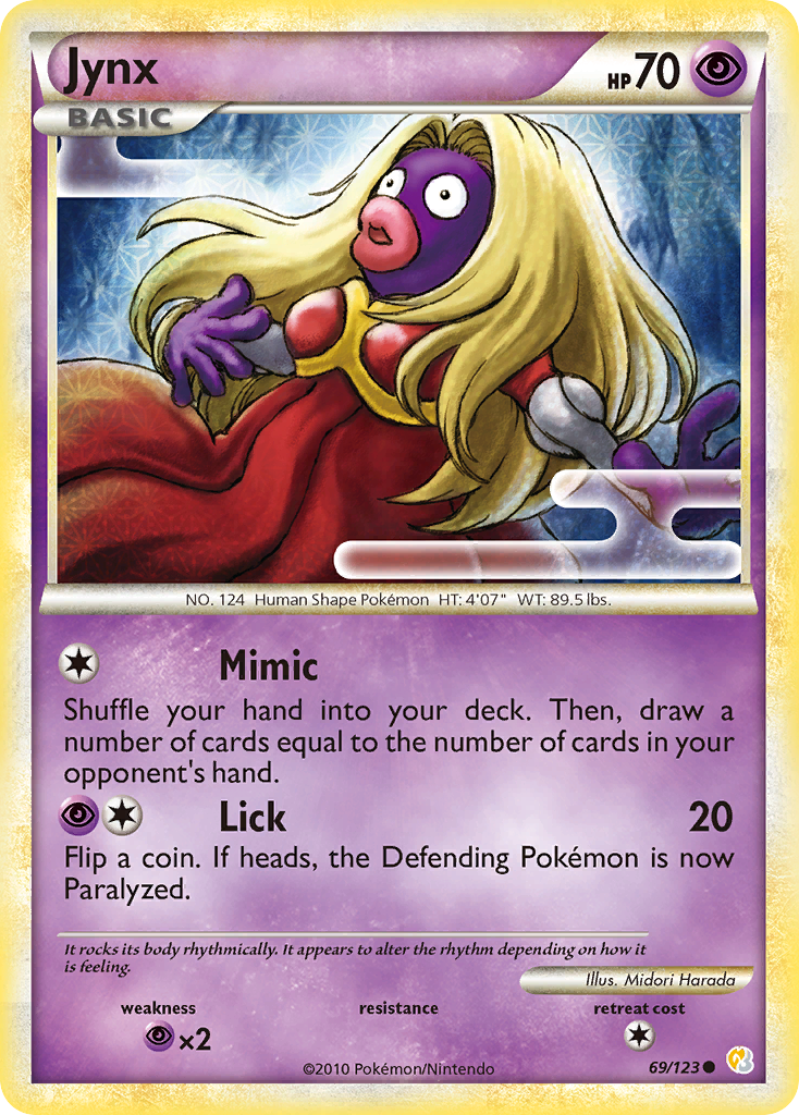 Jynx (69/123) [HeartGold & SoulSilver: Base Set] | L.A. Mood Comics and Games