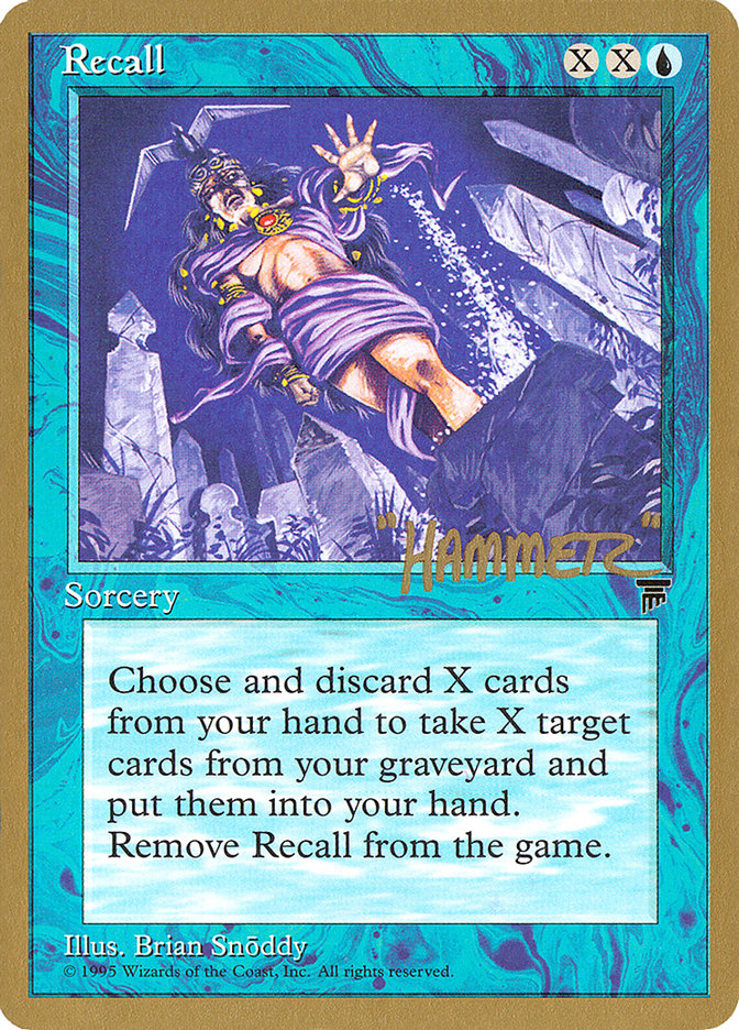 Recall (Shawn "Hammer" Regnier) [Pro Tour Collector Set] | L.A. Mood Comics and Games