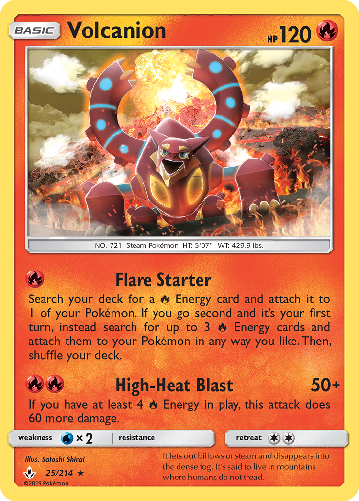 Volcanion (25/214) [Sun & Moon: Unbroken Bonds] | L.A. Mood Comics and Games