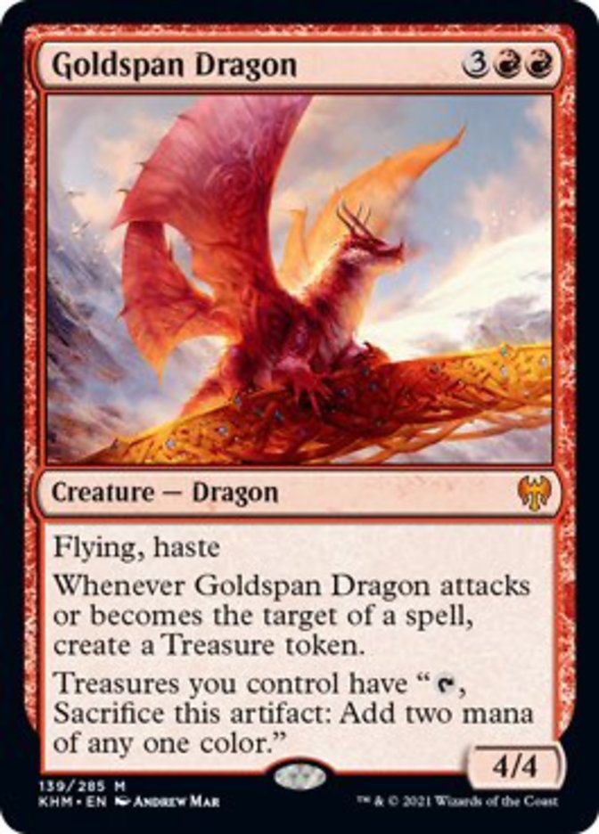 Goldspan Dragon [Kaldheim] | L.A. Mood Comics and Games