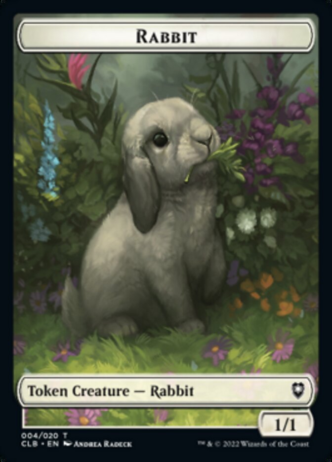 Rabbit Token [Commander Legends: Battle for Baldur's Gate Tokens] | L.A. Mood Comics and Games