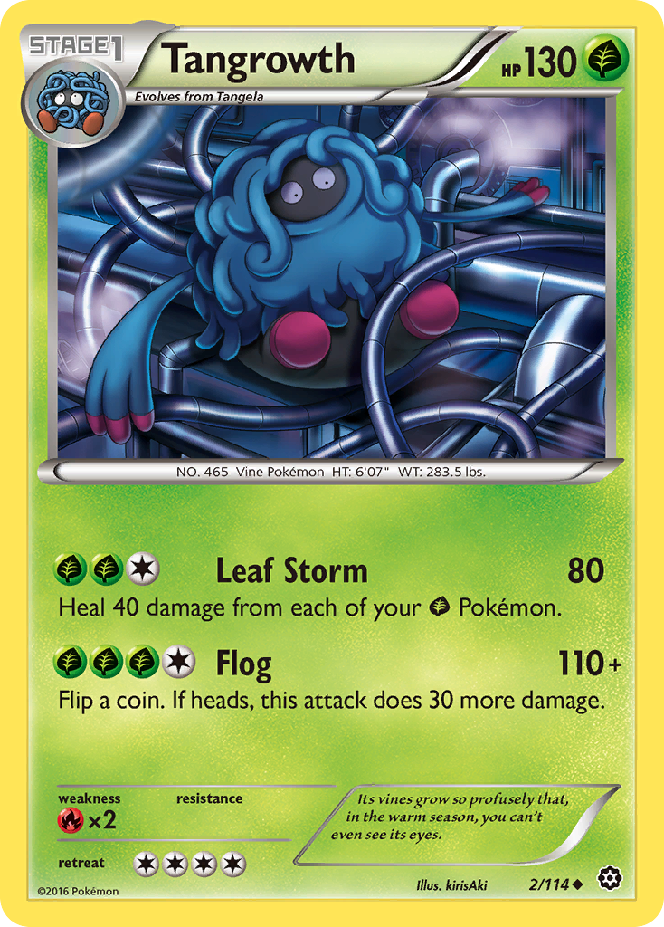 Tangrowth (2/114) [XY: Steam Siege] | L.A. Mood Comics and Games