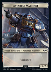 Astartes Warrior // Cherubael Double-Sided Token (Surge Foil) [Warhammer 40,000 Tokens] | L.A. Mood Comics and Games