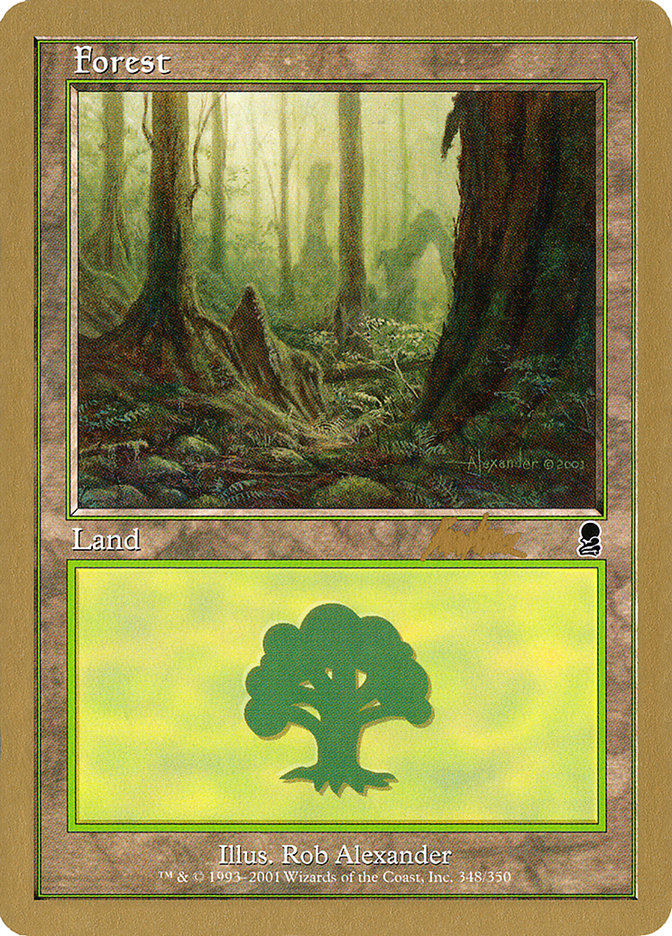 Forest (bk348) (Brian Kibler) [World Championship Decks 2002] | L.A. Mood Comics and Games