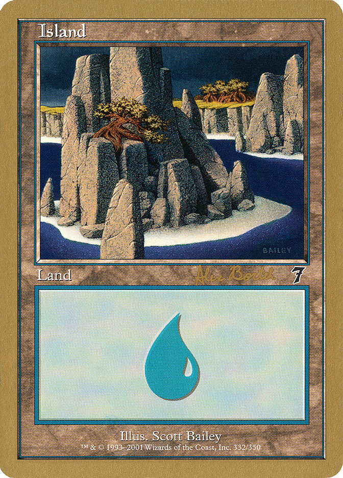 Island (ab332) (Alex Borteh) [World Championship Decks 2001] | L.A. Mood Comics and Games