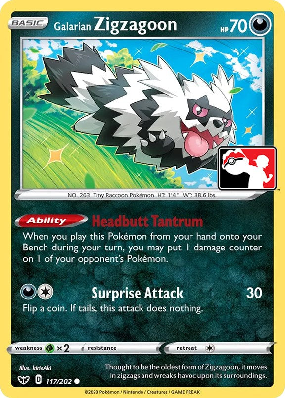 Galarian Zigzagoon (117/202) [Prize Pack Series One] | L.A. Mood Comics and Games