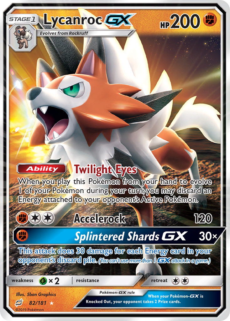 Lycanroc GX (82/181) [Sun & Moon: Team Up] | L.A. Mood Comics and Games