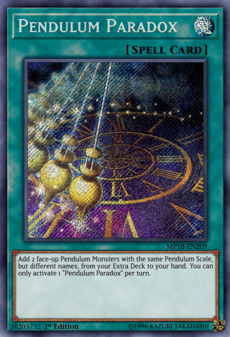 Pendulum Paradox [MP18-EN209] Secret Rare | L.A. Mood Comics and Games