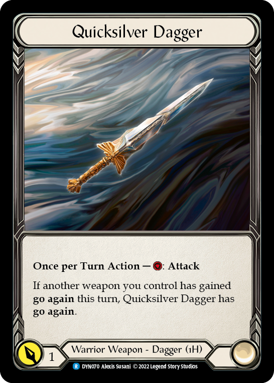 Quicksilver Dagger [DYN070] (Dynasty)  Rainbow Foil | L.A. Mood Comics and Games