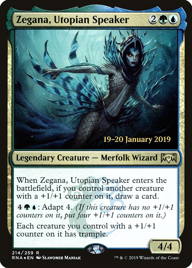 Zegana, Utopian Speaker [Ravnica Allegiance Prerelease Promos] | L.A. Mood Comics and Games