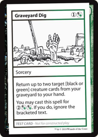 Graveyard Dig (2021 Edition) [Mystery Booster Playtest Cards] | L.A. Mood Comics and Games