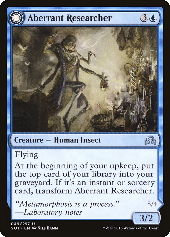 Aberrant Researcher // Perfected Form [Shadows over Innistrad] | L.A. Mood Comics and Games