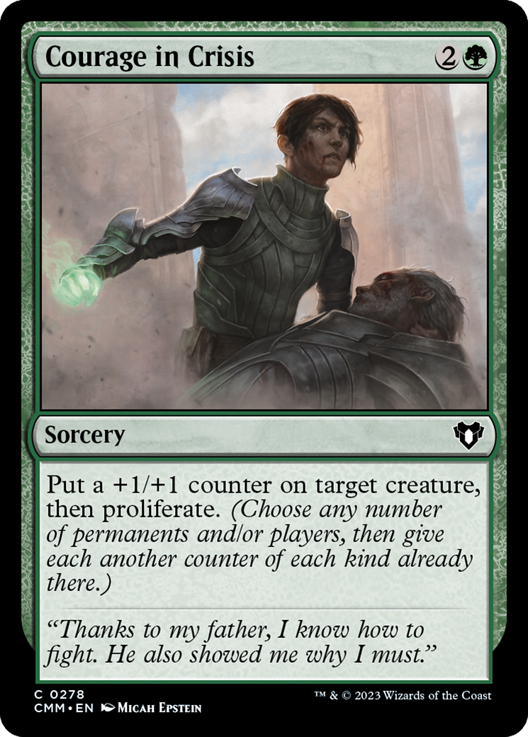 Courage in Crisis [Commander Masters] | L.A. Mood Comics and Games
