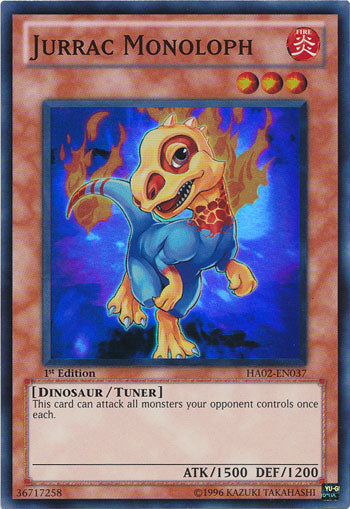 Jurrac Monoloph [HA02-EN037] Super Rare | L.A. Mood Comics and Games