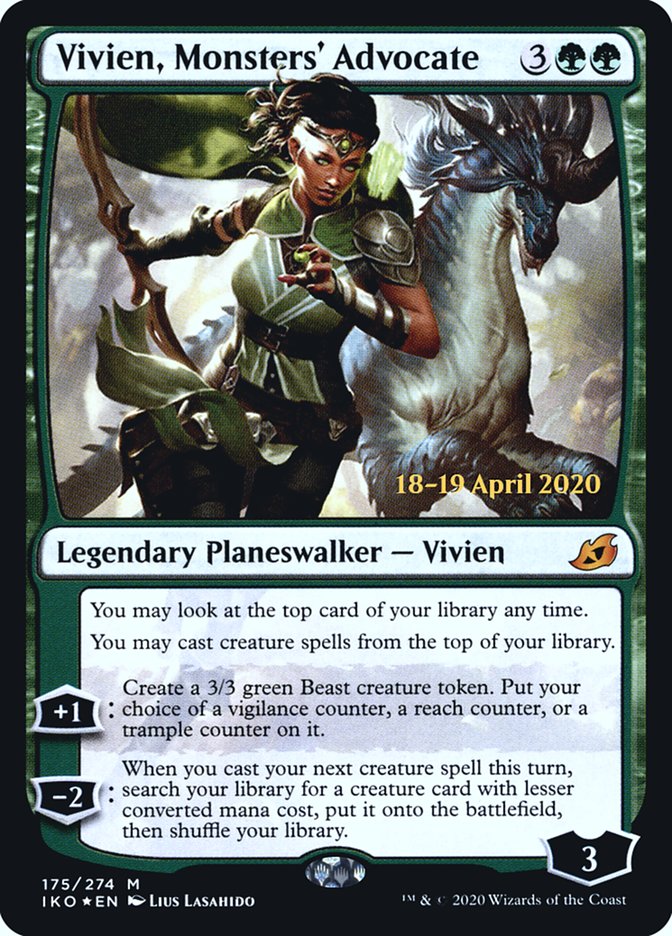Vivien, Monsters' Advocate [Ikoria: Lair of Behemoths Prerelease Promos] | L.A. Mood Comics and Games