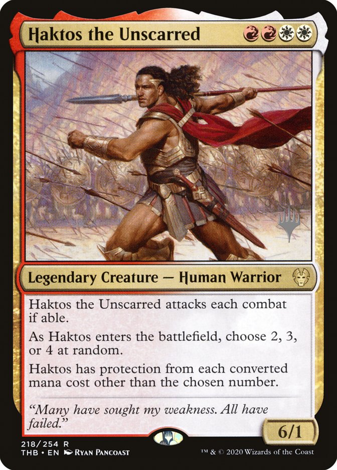 Haktos the Unscarred (Promo Pack) [Theros Beyond Death Promos] | L.A. Mood Comics and Games