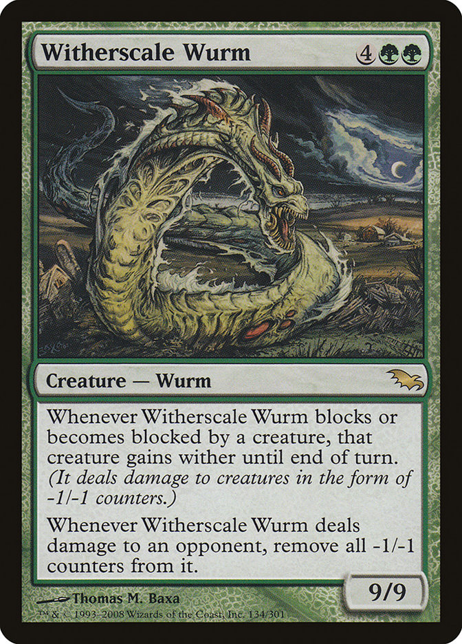 Witherscale Wurm [Shadowmoor] | L.A. Mood Comics and Games