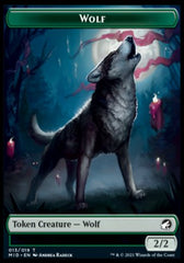 Wolf // Teferi, Who Slows the Sunset Emblem Double-Sided Token [Innistrad: Midnight Hunt Tokens] | L.A. Mood Comics and Games