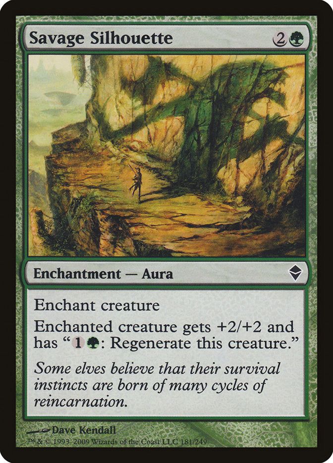 Savage Silhouette [Zendikar] | L.A. Mood Comics and Games